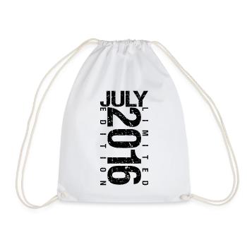 Birthday July 2016 July born in July 2016 - Drawstring Bag - white - Front
