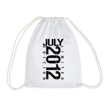 Anniversaire Juillet 2012 Juillet né en July 2012 - Sac de sport léger - blanc - Devant