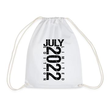 Birthday July 2022 July born in July 2022 - Drawstring Bag - white - Front
