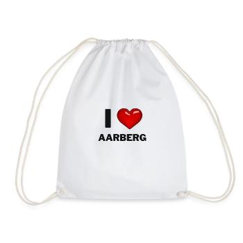 I Love Aarberg - Turnbeutel - Weiß - Vorne