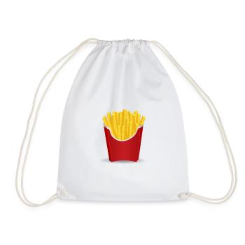 Pommes - Turnbeutel - Weiß - Vorne