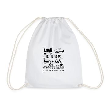 Love is nothing in Tennis lovely Design - Turnbeutel - Weiß - Vorne