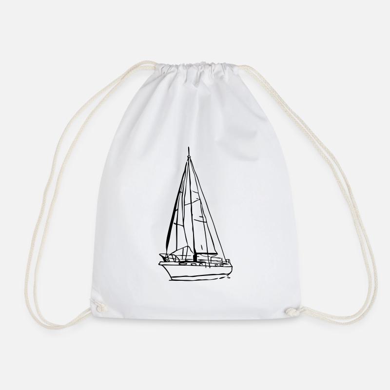 sailboat2 - Turnbeutel - Weiß