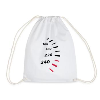 speeding - Drawstring Bag - white - Front