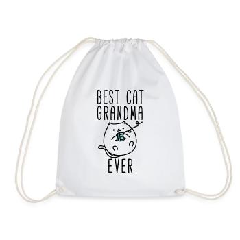 La meilleure grand-mère de chat de tous les temps - Sac de sport léger - blanc - Devant