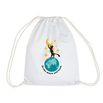 Vers la lune et retour - Sac de sport léger - blanc - Devant