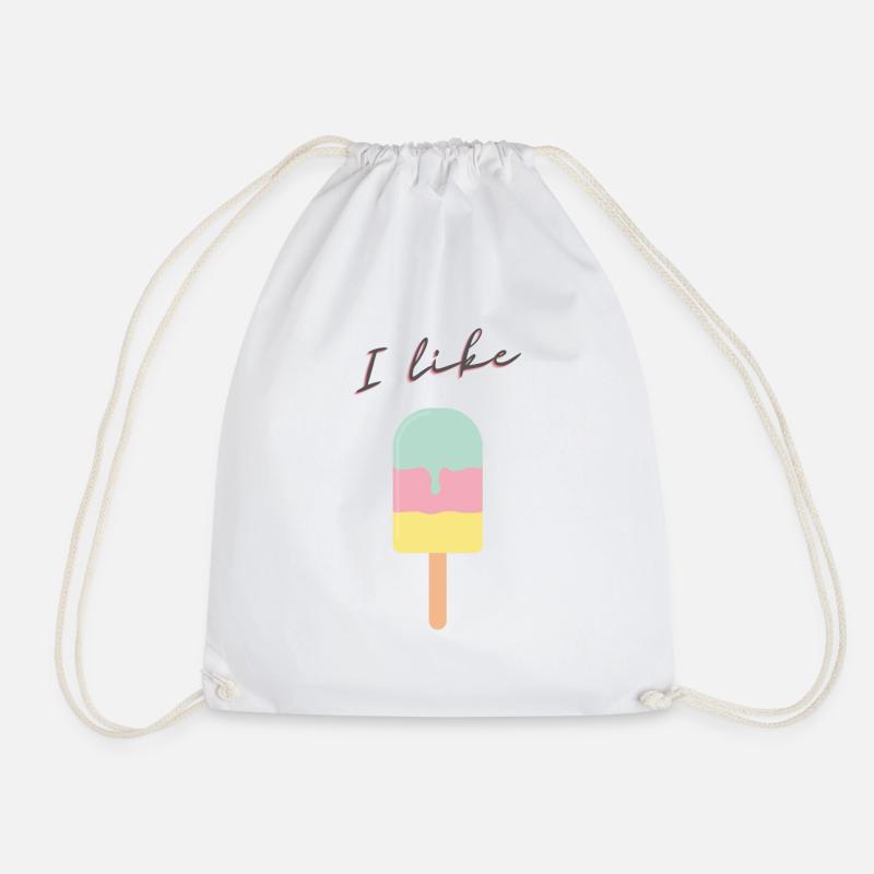 I Like Icecream - Turnbeutel - Weiß