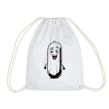 Bande dessinée Concombre - Sac de sport léger - blanc - Devant