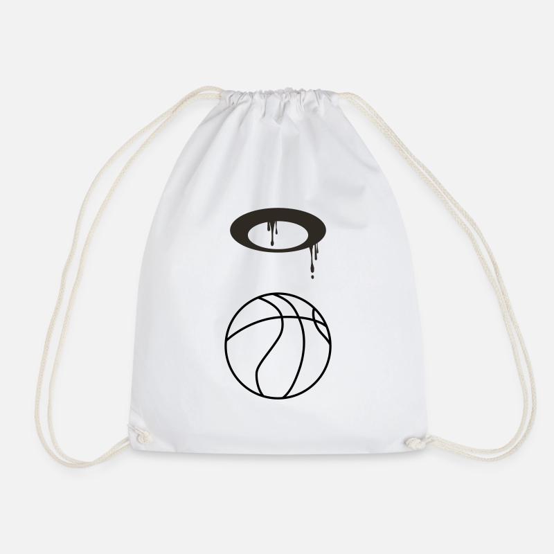 Basketball 5 0 05 - Drawstring Bag - white