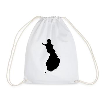 Finland - Drawstring Bag - white - Front