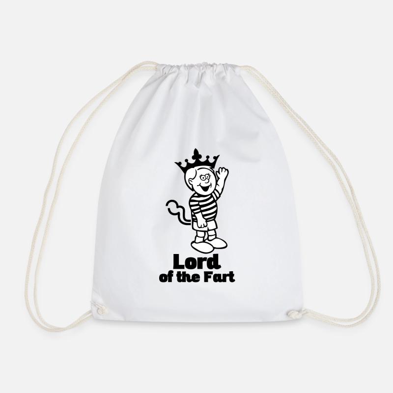 lordfart blak - Drawstring Bag - white