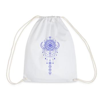 Spiritualité Géométrie Sacrée Fleur de Lotus Zen - Sac de sport léger - blanc - Devant