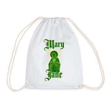 Vintage Mary Jane — 4:20 Gothic Cannabis Ritual - Turnbeutel - Weiß - Vorne