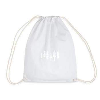 Pine, Forest, Nature, Trees, Outdoor - Drawstring Bag - white - Front
