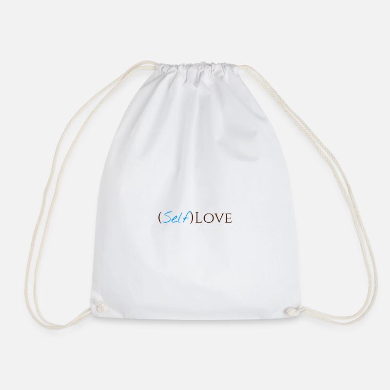 (Self)love - Drawstring Bag - white