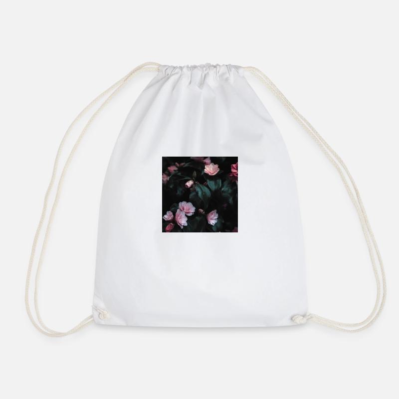 Blumen - Turnbeutel - Weiß