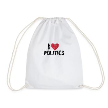 J'AIME LA POLITIQUE - Sac de sport léger - blanc - Devant