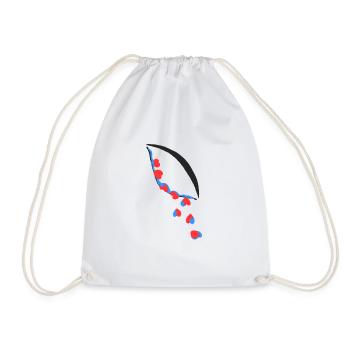 Ojolagrimas Amore - Drawstring Bag - white - Front