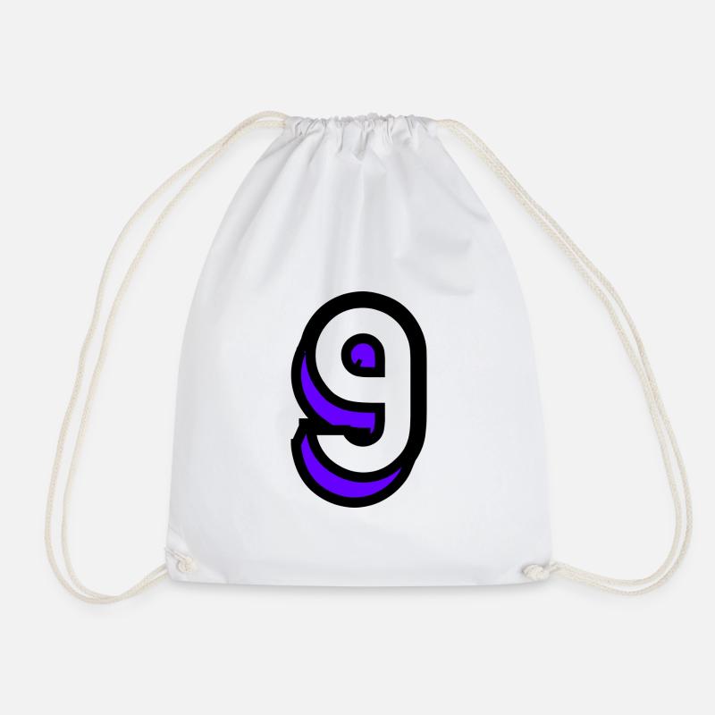9. 9 ANS. 9e ANNIVERSAIRE. ANNIVERSAIRE 9 ANS. 9 - Sac de sport léger - blanc