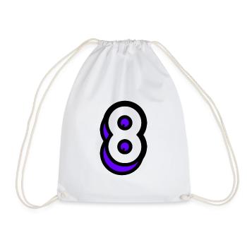 8. 8 ANS. 8e ANNIVERSAIRE. ANNIVERSAIRE 8 ANS - Sac de sport léger - blanc - Devant
