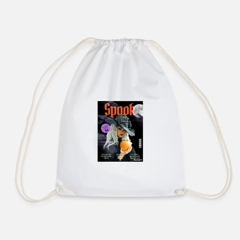 Magazine cover SPOOK - Drawstring Bag - white