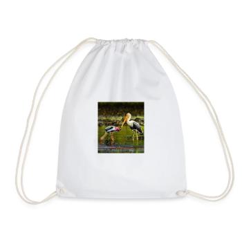 Beautiful birds - Drawstring Bag - white - Front