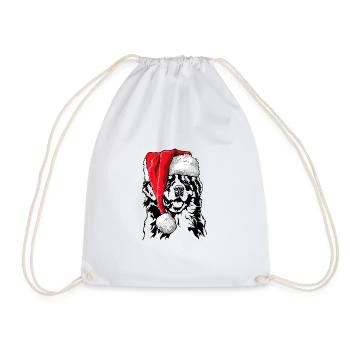 Chien de montagne de Santa Bernese Chiens de Noël Wilsigns - Sac de sport léger - blanc - Devant