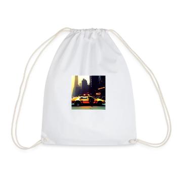 Cyberpunk Auto - Drawstring Bag - white - Front