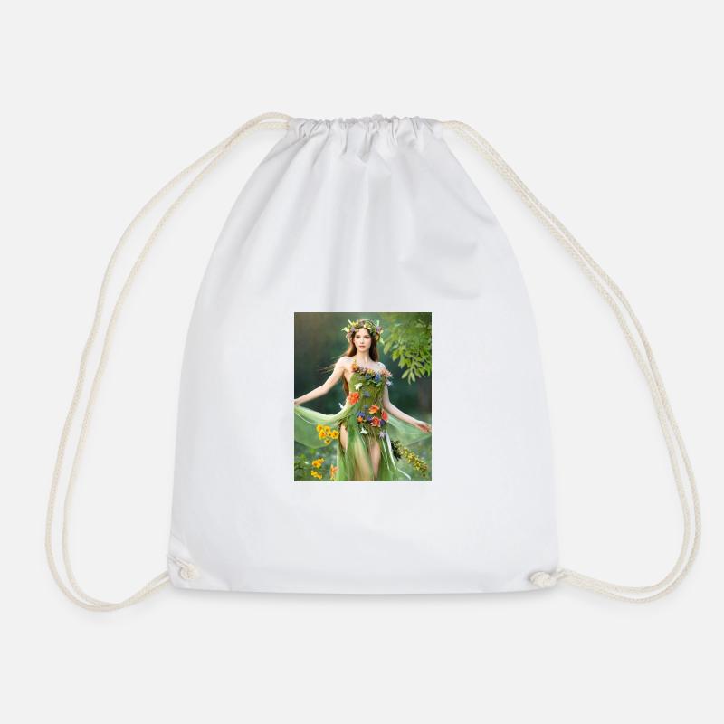 Fée verte. - Sac de sport léger - blanc