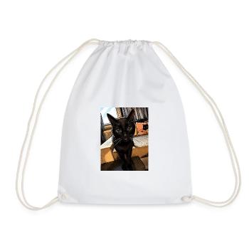 Nachtkater Blick - Sac de sport léger - blanc - Devant
