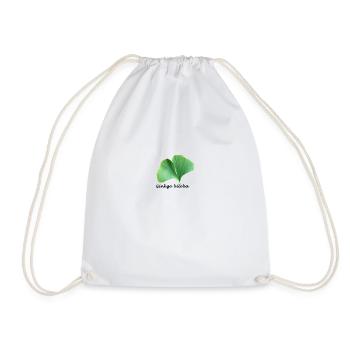 Ginkgo biloba - Drawstring Bag - white - Front