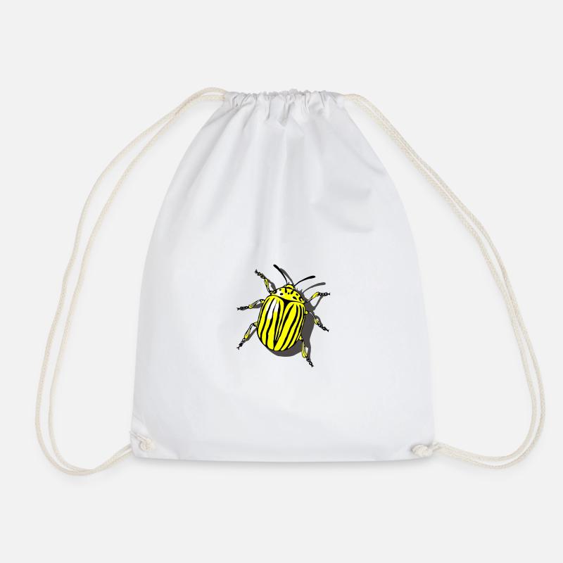 Potato beetle - Drawstring Bag - white