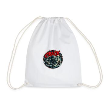 The crack of the seas - Drawstring Bag - white - Front