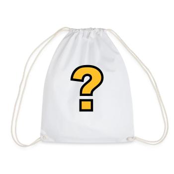 point d'interrogation - Sac de sport léger - blanc - Devant