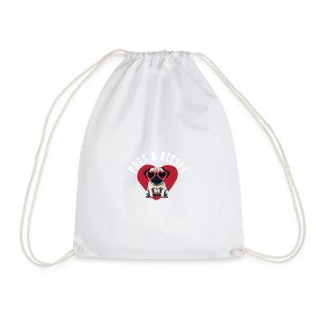 Carlin avec lunettes de soleil Red Heart - Sac de sport léger - blanc - Devant