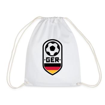 Badge de football allemand - Sac de sport léger - blanc - Devant