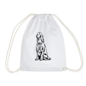 Irish Setter - Turnbeutel - Weiß - Vorne