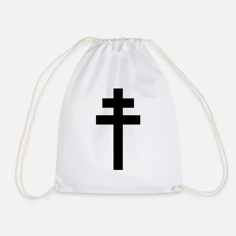 Lothringerkreuz - Turnbeutel - Weiß