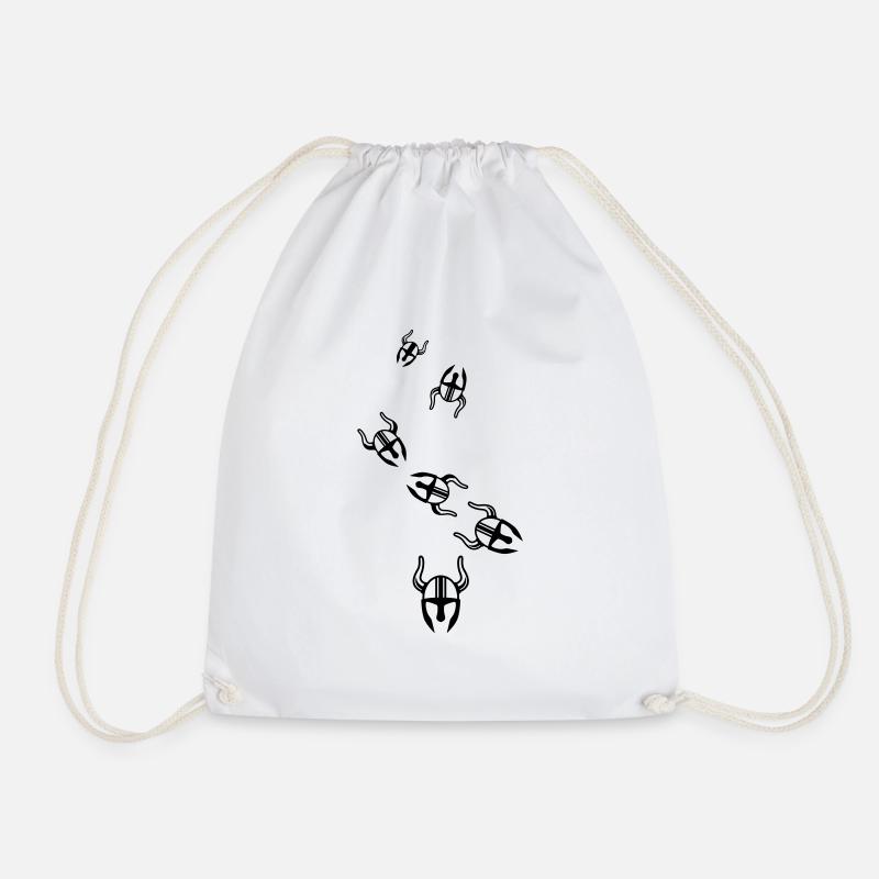 Wikinger Helm - Turnbeutel - Weiß