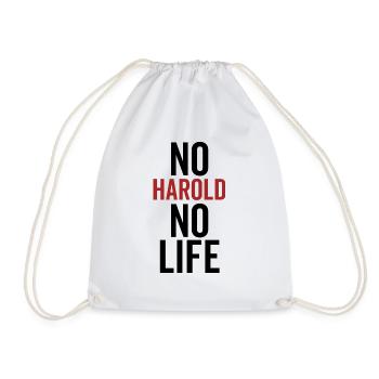 No Harold No Life - Drawstring Bag - white - Front