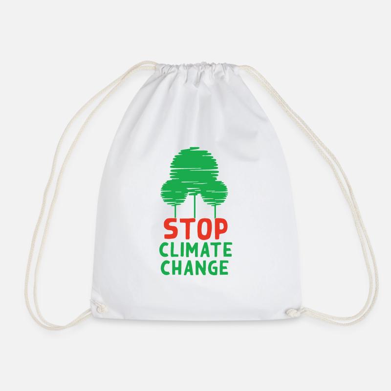 Stop Climate Change - Turnbeutel - Weiß