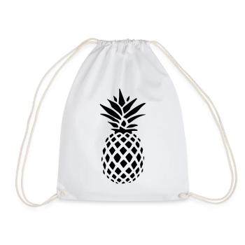 ananas - Sac de sport léger - blanc - Devant