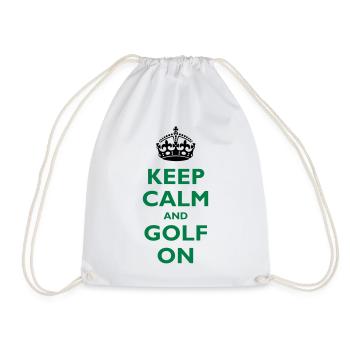 Keep calm and golf on - Sac de sport léger - blanc - Devant
