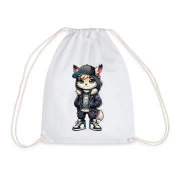 Hubutz urban look - Drawstring Bag - white - Front