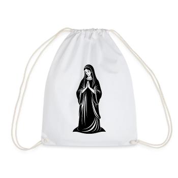 La Vierge Marie priant - Sac de sport léger - blanc - Devant