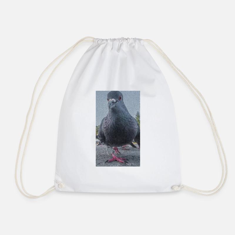 Dove - Drawstring Bag - white