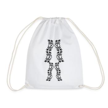 Giddy - Drawstring Bag - white - Front