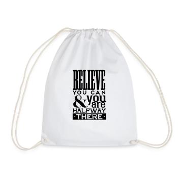 motivation - Drawstring Bag - white - Front