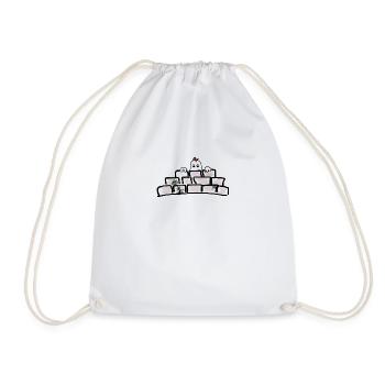 Little Ghost - Drawstring Bag - white - Front
