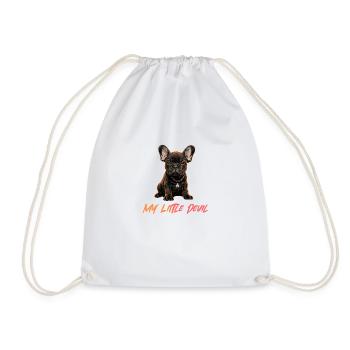 Bouledogue Français Chiens Chiot Diable - Sac de sport léger - blanc - Devant